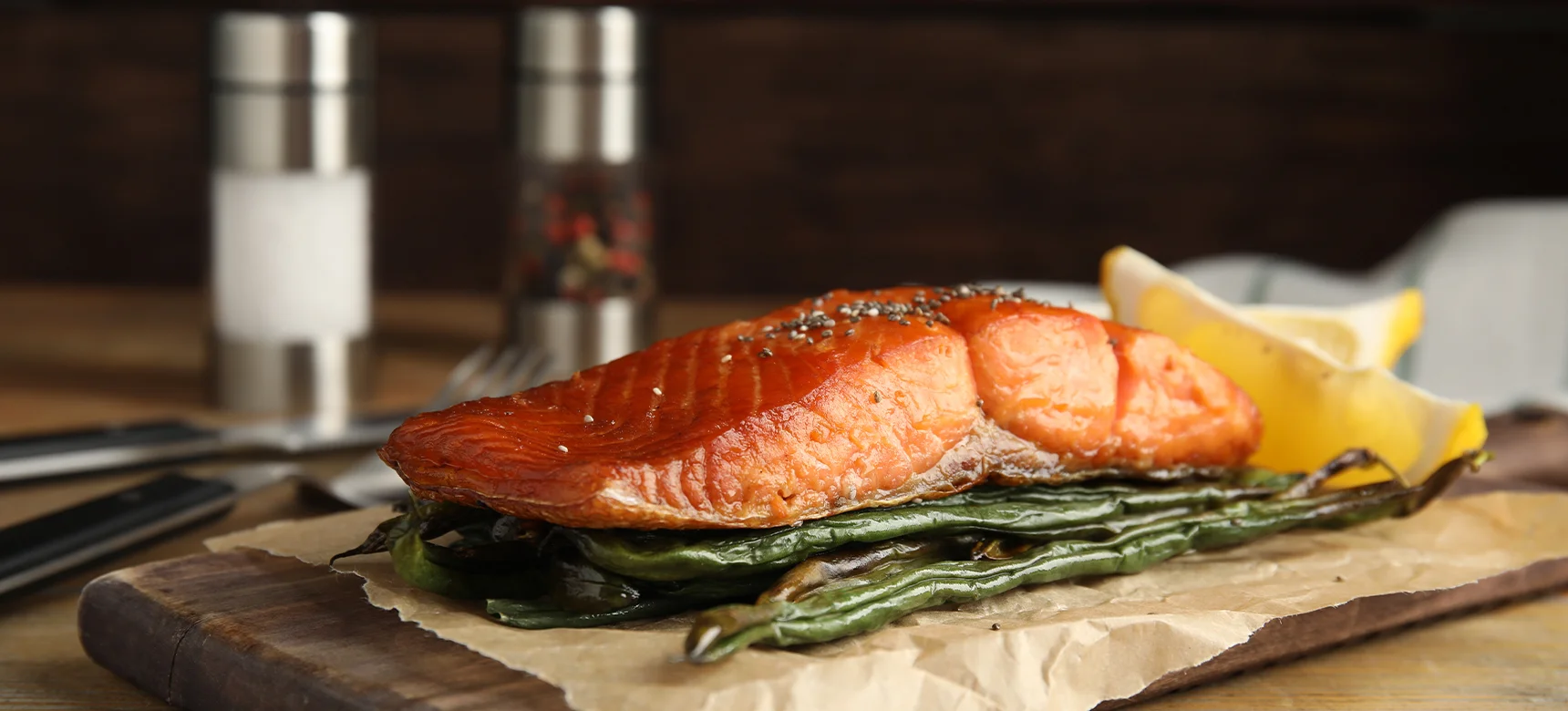 Cedar Plank Salmon with Lava Glaze